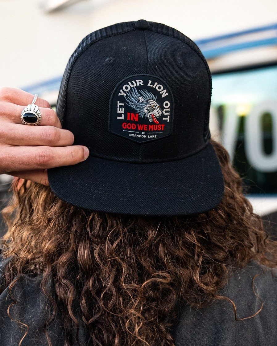 Brandon Lake Let Your Lion Out Trucker Hat- Lion Tattoo Design