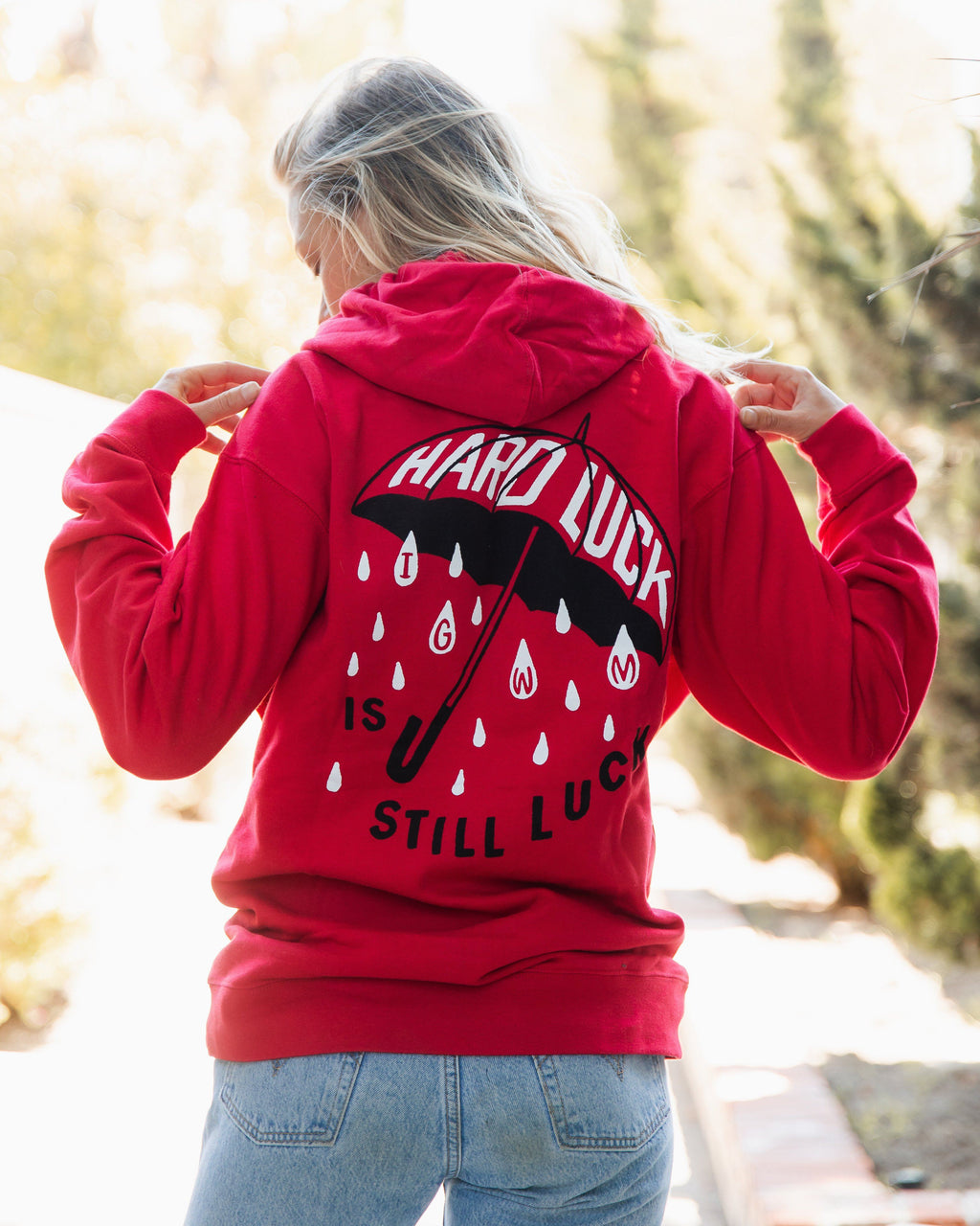 “This is Not LV” Red Hoodie