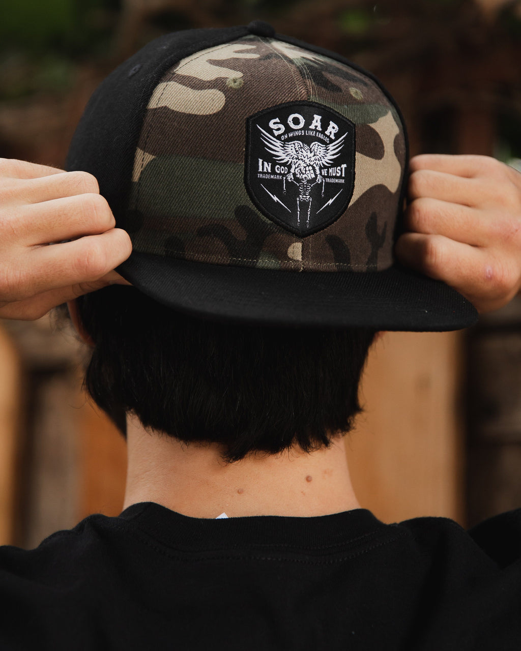 Camo snapback hats on sale