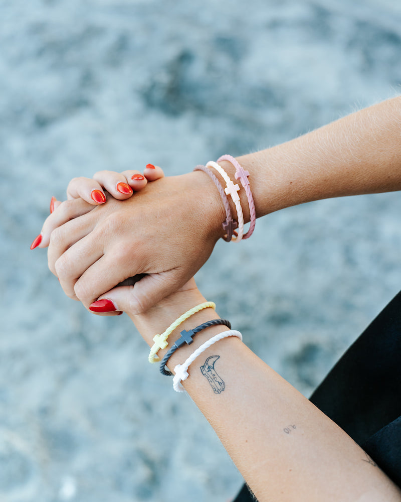 Infinity Cross Bracelets- Coconut