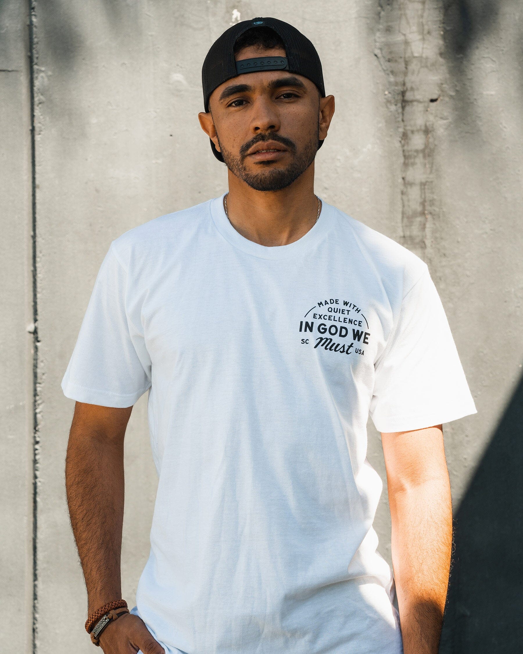 Live Long Die Young White Tee – In God We Must